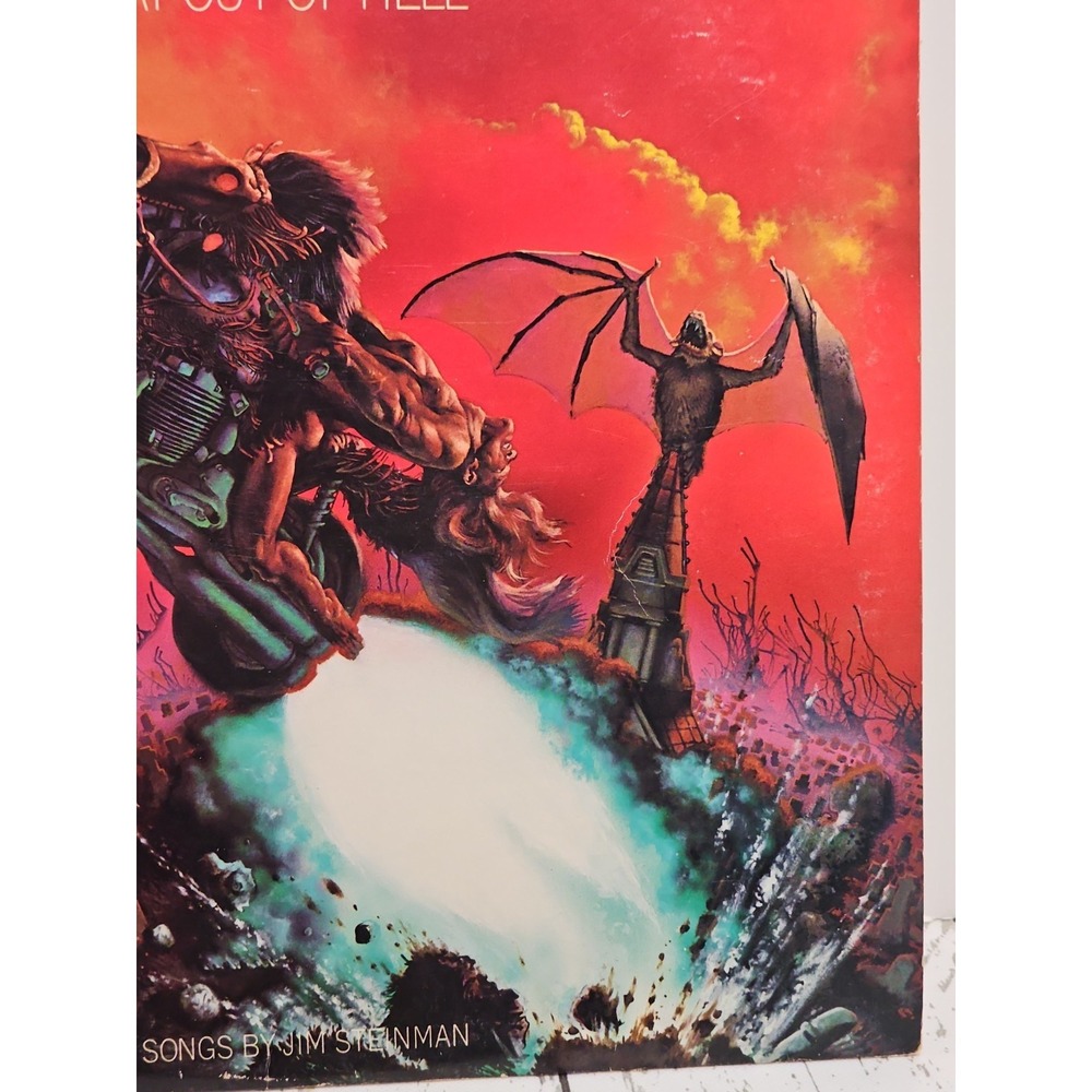 Meat Loaf Bat Out Of Hell Vintage Vinyl LP 1977 Epic Cleveland Record PE-34974 - Picture 4 of 14